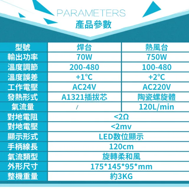 【R.H 獵戰】SL-8582D數顯拆焊台 750W可調溫恆溫焊槍(手機/主板維修焊接電烙鐵 熱風槍/焊台二合一zal)