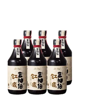 【豆油伯】★缸底醬油500ml-12入/箱(送禮自用皆宜)