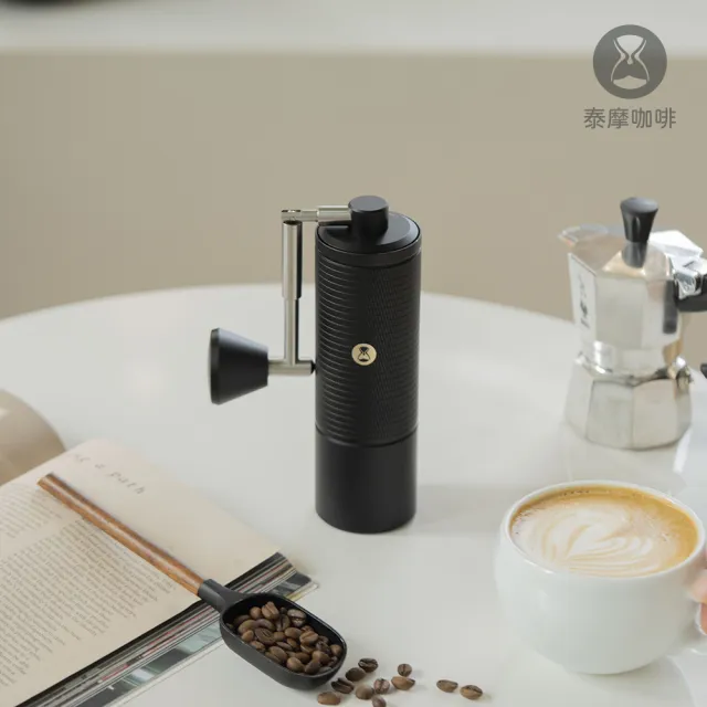 【TIMEMORE 泰摩】泰摩咖啡 全金屬栗子C5 Pro-黑色 /白色(手搖磨豆機 摺疊把手 義式 手沖 全能進階版)