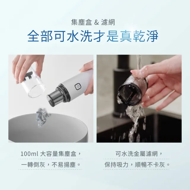 【Panasonic 國際牌】攜帶型隨手吸塵器(momo獨家限定)(MC-HC10W)