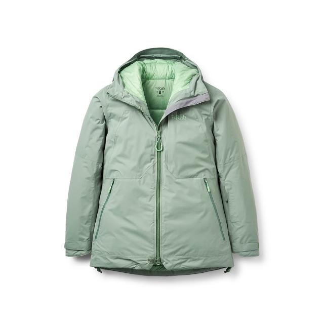 【RAB】Optical Down Jacket Wmns 滑雪防水羽絨連帽外套 女款 深無花果綠 #QWI64