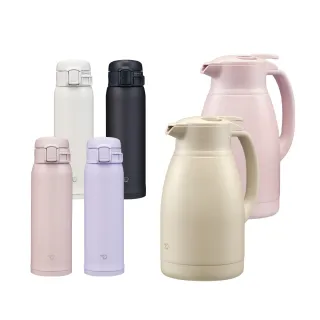 【ZOJIRUSHI 象印】買1送1 MOMO專售桌上型不鏽鋼保溫壺1.5L+極簡霧面保溫杯480ml(SH-HC15EMM+SM-SK48EMD)