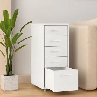 【C&B】鋼鐵斯特新五抽屜活動櫃(同色把手 公文櫃 抽屜櫃 鐵櫃)