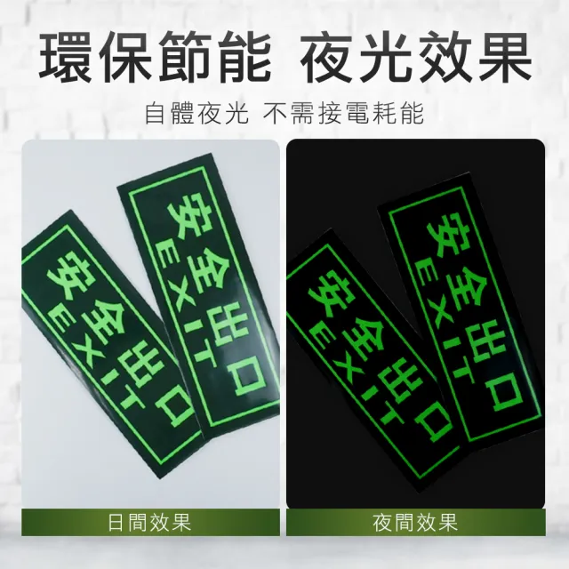 【工具達人】疏散應急 安全出口指示牌 疏散標誌 應急逃生 逃生指示燈 停電逃生方向 標識貼紙(190-PSE34)