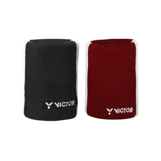 【VICTOR 勝利體育】運動護腕(C-2115 D/C 果醬紅/黑)