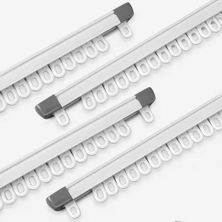 【好物良品】M號130~240cm_高品質隱藏式鋁合金伸縮式靜音窗簾滑軌(窗簾軌 推拉窗簾 窗簾軌道 窗簾)