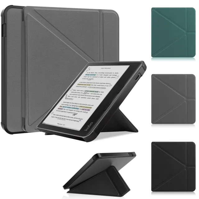 Kobo Libra Colour / libra2 7吋電子書保護套保護殼橫向直立皮套(簡約
