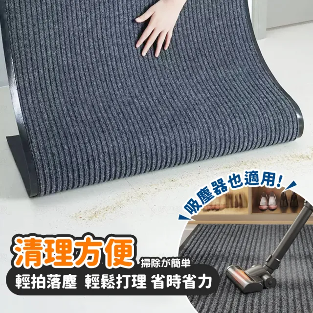 【夢巴黎】刮沙地墊 40*60CM 2入組(地墊 腳踏墊 玄關地墊 墊 門口地墊 防滑 防滑地墊 室外地墊)