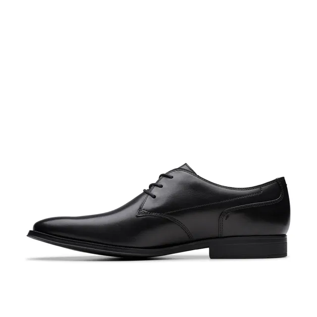 【Clarks】男鞋 Paulton Lace 寬楦素面德比紳士鞋 皮鞋(CLM83395D)
