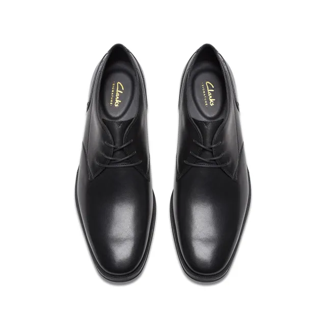 【Clarks】男鞋 Paulton Lace 寬楦素面德比紳士鞋 皮鞋(CLM83395D)