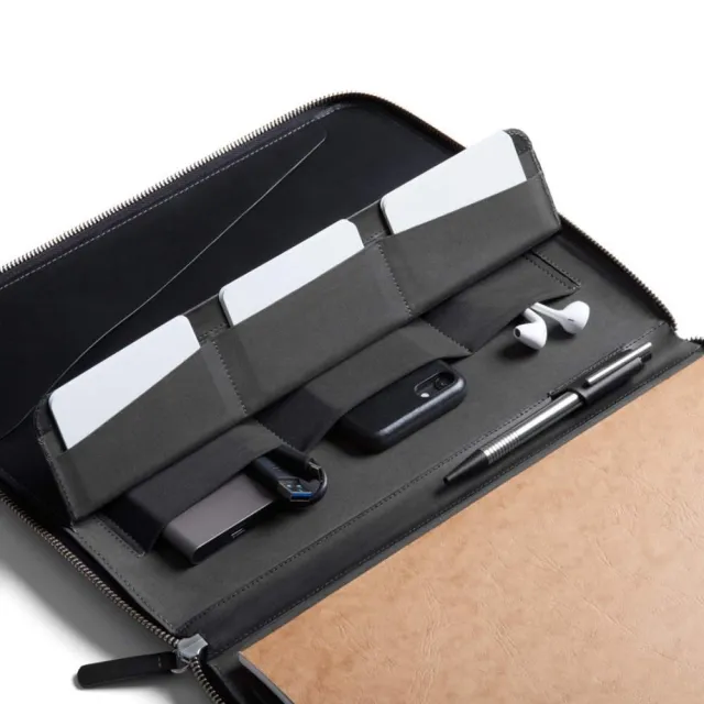 【Bellroy】官方直營 Work Folio A4 真皮商務皮件夾(經典黑/機能性)