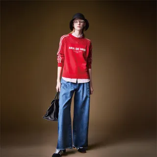 【mia mia】純棉打褶雙色牛仔褲