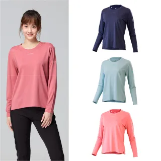 【MIZUNO 美津濃】吸汗速乾 舒適彈性 抗UV 女款 長袖T恤 32TAC705XX（任選一件）(T恤)