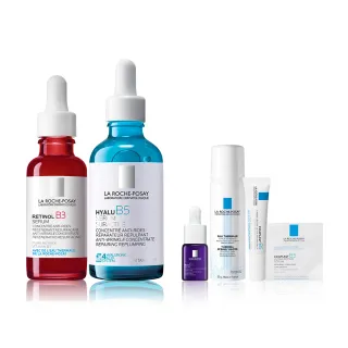 【理膚寶水】彈潤撫紋重量雙入組 B3 A醇緊緻抗痕精華 30ml+極效B5彈潤超修復精華 50ml_A(AB小紅瓶/抗老)