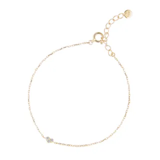 【ALUXE亞立詩】10K 甜蜜心情 鑽石手鍊 BR0185