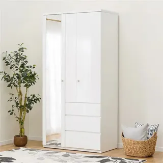 【NITORI 宜得利家居】◎多功能衣櫥 QUESS T 100MT WH(衣櫥 QUESS) 