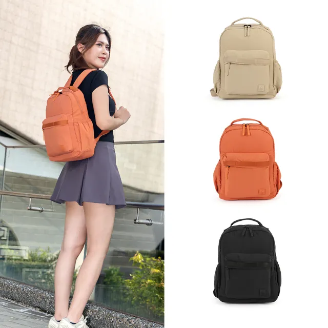 【iBrand】雙11 輕柔SOFT簡約口袋後背包 輕量防潑水尼龍(多色任選)
