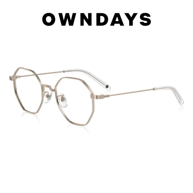 【OWNDAYS】John Dillinger系列 多角形款金屬框光學眼鏡(JD1042B-3A C4)