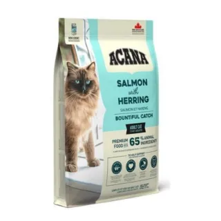 【ACANA】愛肯拿 豐盛漁獲貓貓飼料-4.5kg(野生鮭魚 鱈魚 鱒魚)