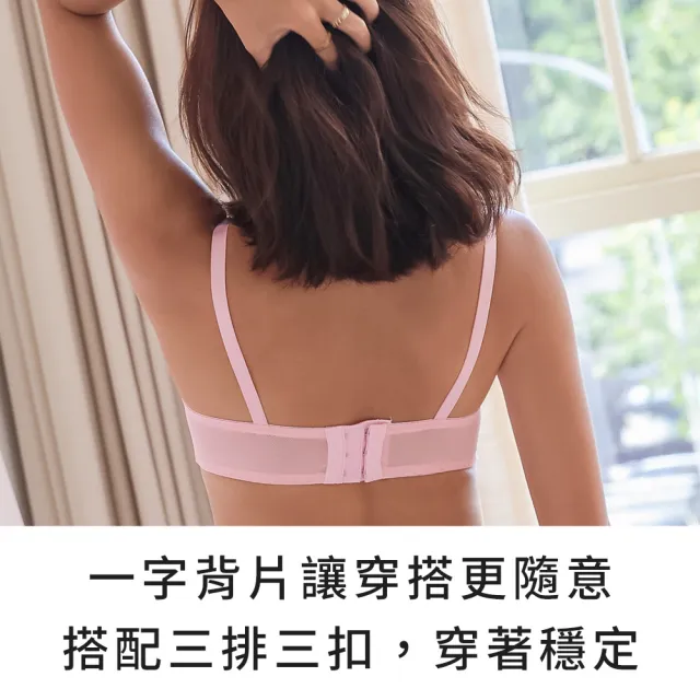 【玉如阿姨】粉戀深影內衣※S197藍(B.C罩 小胸 提托 爆乳 撞色 台灣製)