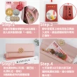 【命運好好玩】五路進財真皮長夾組 開運設計 種子字添財 金葫蘆福祿雙收 黃財神旺財(奶茶粉/經典黑)