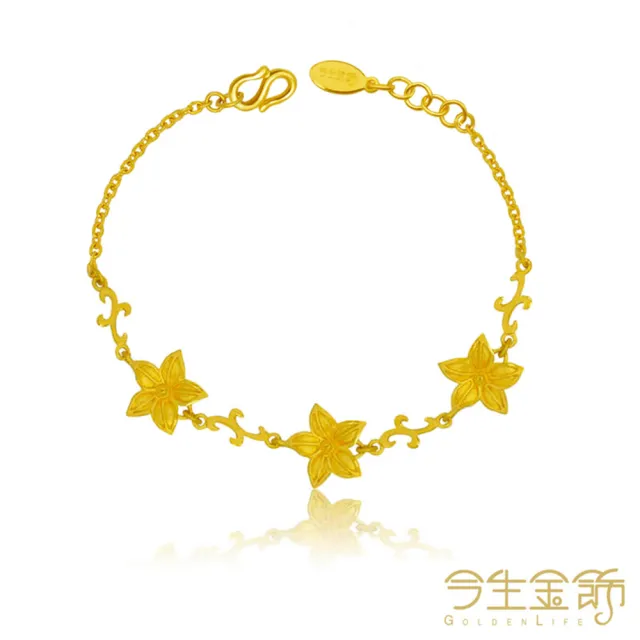 【今生金飾】戀戀聖誕手鍊(黃金手鍊)