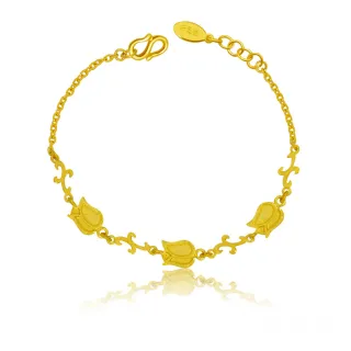 【今生金飾】聖誕芳情手鍊(黃金手鍊)