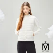 【MYVEGA 麥雪爾】MA珍珠領/小香風領輕保暖白鴨絨V領圓領兩穿羽絨背心-二款任選(羽絨/背心/輕量背心/外套)