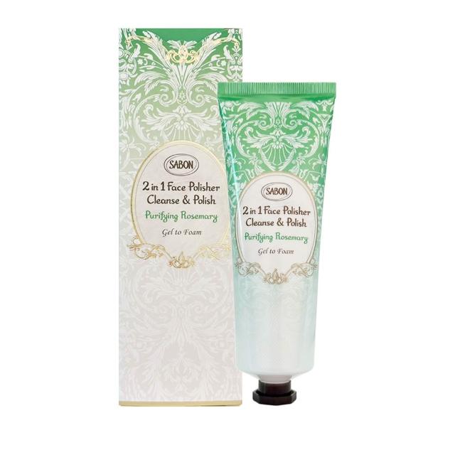 SABON 二合一臉部磨砂潔顏凝露 (清新迷迭香) 是一款來自法國的高階去角質產品，專為成人肌膚設計。此產品同時具備潔顏與去角質雙重功效，適合臉部與眼部使用，能有效去除老廢角質與清潔毛孔，讓肌膚更為柔滑細緻。採用平行輸入貨源，品質有保障，製造日期或有效期限請詳見產品包裝標示，儲存期限為3年。
