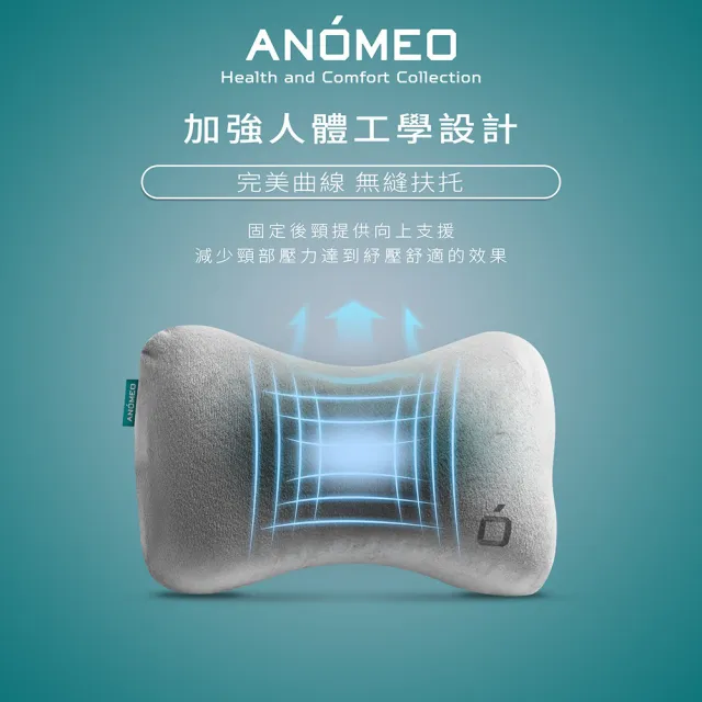 【ANOMEO】狗骨形 車用頭枕 高密度記憶棉(汽車頭枕/車用靠枕/汽車頭枕)
