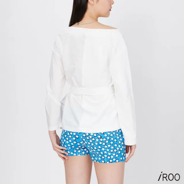 【iROO】前綁帶設計上衣