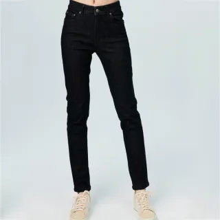 【BOBSON】女款高腰保暖紗刷毛小直筒褲(OL003-87)