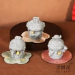 【金緻品】黃金擺件 祈福小石像 0.04錢(多選 水晶樹 貓咪 元寶 古錢 小金豆 月老 媽祖 石獅子 青砂石 迷你)