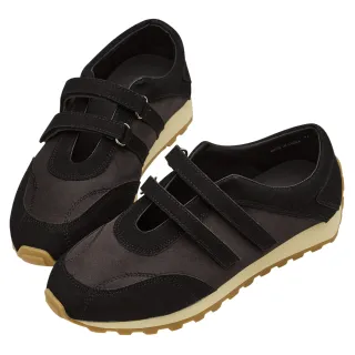 【Grace Gift】休閒美學芭蕾瑪莉珍運動鞋(黑)