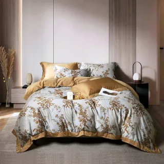 【Grace Life】頂極尊貴100支100%天絲四件式兩用被床包組設計款(雙人/加大 均一價)