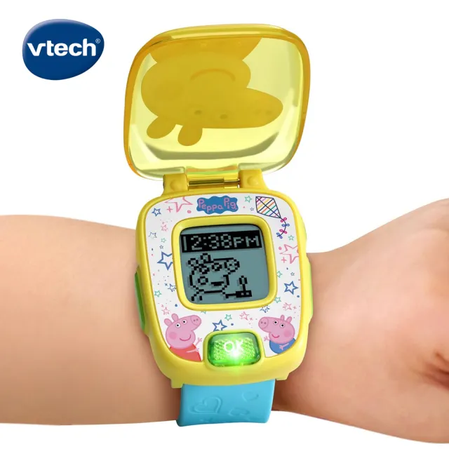 【Vtech】粉紅豬小妹-多功能遊戲學習手錶(2色可選)
