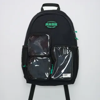 【plain-me】好吉拉聯名多口袋後背痛包 CRV30127-252(男女後背包 美食怪獸 裝飾 展示 包包 1982 大容量)