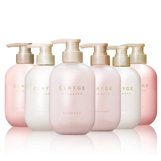 【CLAYGE】沙龍級海泥洗髮精/潤髮乳500ml(微涼感/無矽靈/蓬鬆柔順/舒緩調理/輕盈防斷)