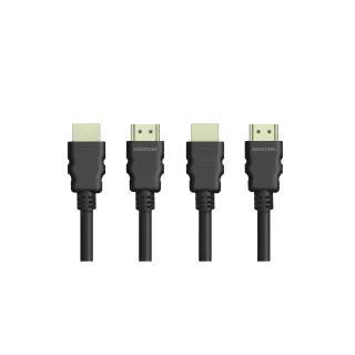 【GIGASTONE 立達】HDMI2.0白金認證 4K 60Hz螢幕影像傳輸線1.2M 2入組(鍍金接頭/兼容性高/HDR/18Gbps)