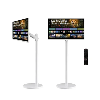 【LG 樂金】HOMIE機 Pro2 32SR75U-W智慧聯網支架組 32型 4K 60Hz (webOS/IoT 操控/AirPlay 2/ 智慧遙控器)