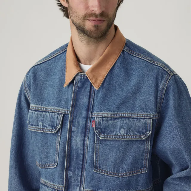 【LEVIS】工裝牛仔外套 / 經典4蓋袋 / 復古風格 男生上衣 熱賣單品 002WW-0000