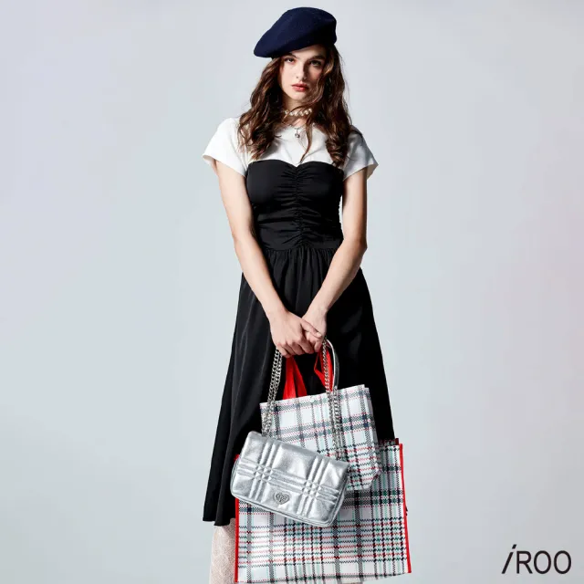 【iROO】配色剪接洋裝