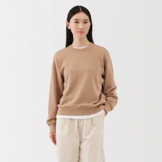 【MUJI 無印良品】女裏毛圓領衫(柔白/淺灰/墨灰/黑色/米色/淺粉/煙燻綠)