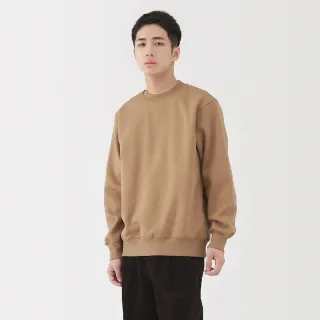 【MUJI 無印良品】男裏毛圓領衫(灰色/黑色/象牙白/卡其/煙燻藍/摩卡棕)