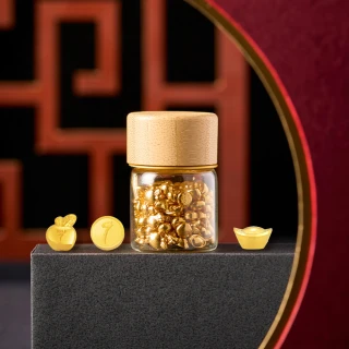 【Just Gold 鎮金店】9999黃金小金豆 1g(任選-網路限定)