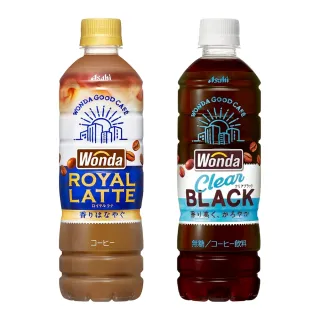 【ASAHI 朝日】Wonda 咖啡系列(500mlx24入 皇家拿鐵/黑咖啡)
