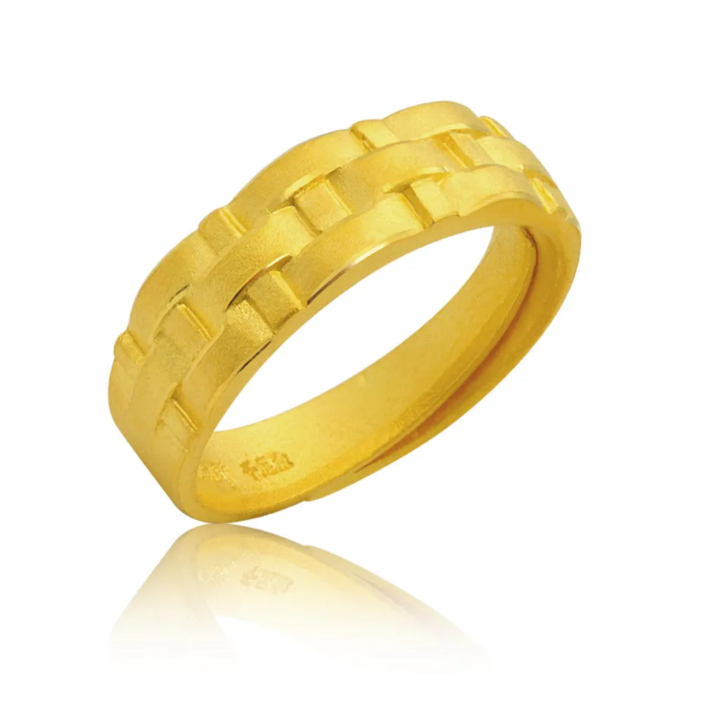【今生金飾】永恆誓言男戒(黃金戒指)