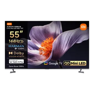 【小米官方旗艦館】58H快配★Xiaomi 55型 4K Mini LED 144Hz GoogleTV智慧聯網顯示器(S Pro Mini 55 2026)