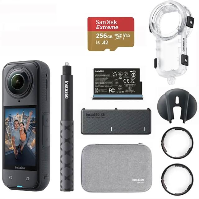 【Insta360】X5 8K全景運動相機 萬能套裝 隱形潛水殼組(原廠公司貨)