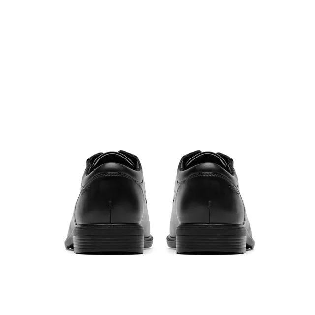 【Clarks】男鞋 Steadwell Lace 寬楦素面紳士鞋 皮鞋(CLM84679D)